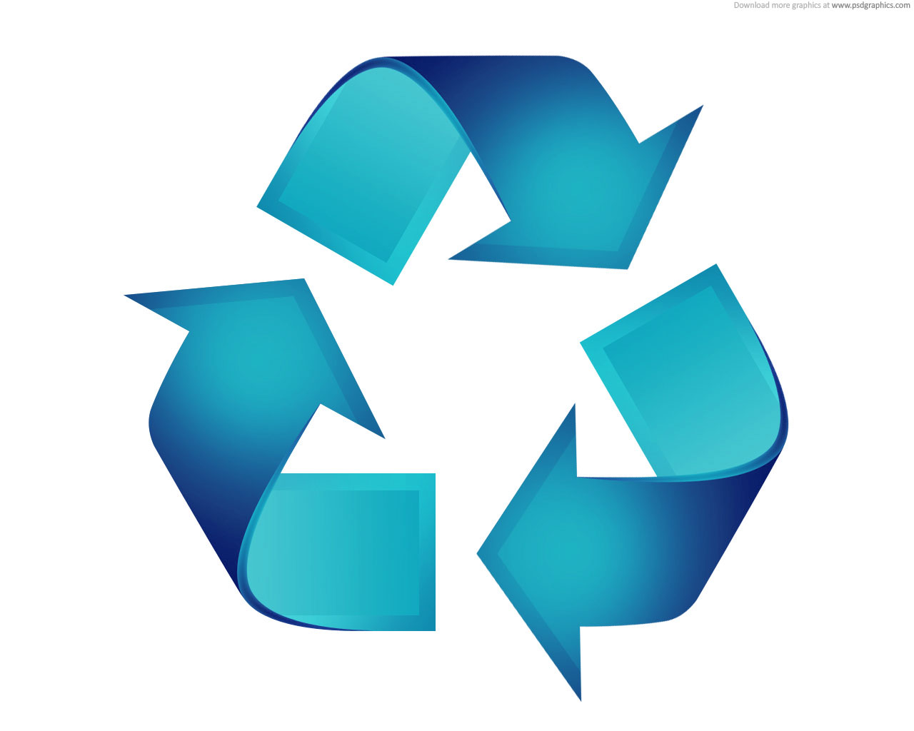 Recycling Logo Blau